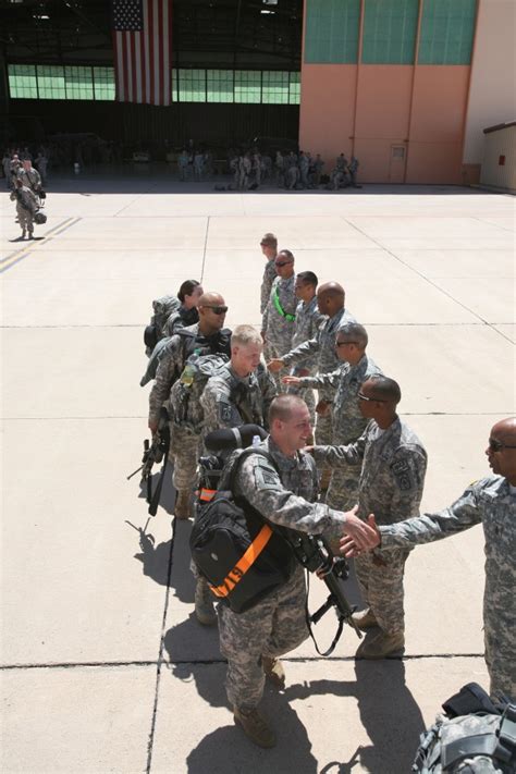 Loved Ones Bid Adieu To Soldiers 86th Expeditionary Signal Battalion