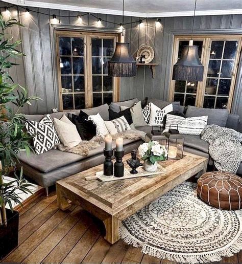 31 Nice Rustic Farmhouse Living Room Design And Decor