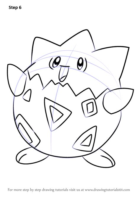 Learn How To Draw Togepi From Pokemon Pokemon Step By Step Drawing Tutorials