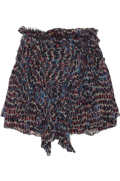 Isabel Marant Melissa Printed Silk Chiffon Mini Skirt Net A Portercom
