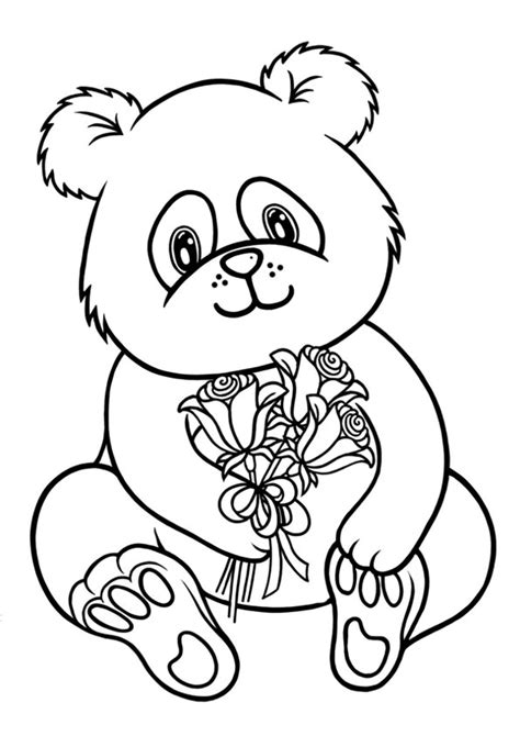 Coloring Pages Baby Panda Coloring Page