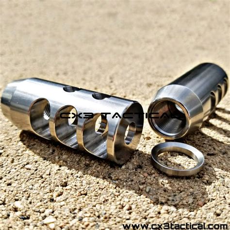 Stainless Steel Competition Muzzle Brake Tpi X Nato Crush Wash