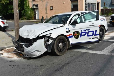 Troy Police Car Smashed In Crash