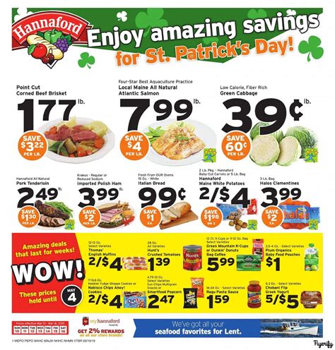 Hannaford (MA) Weekly Ad & Flyer March 10 to 16 Canada