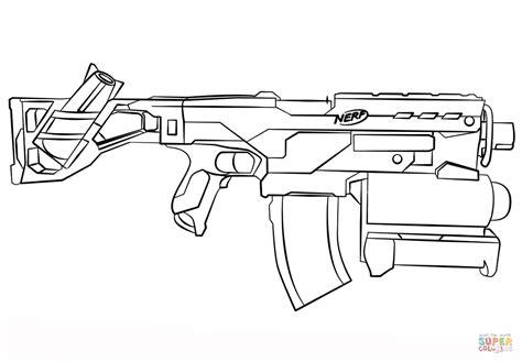 As well as a cheaper 'targeting set' with branded dartboard (weighing in at $19.99), the range stretches to rifles you can. Nerf Gun coloring page | Free Printable Coloring Pages