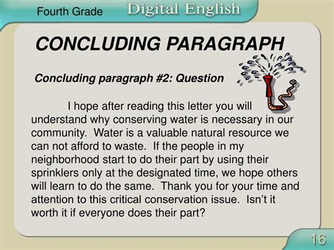 PPT - Instructional Focus Lesson Plan for Concluding Paragraph Grade 4