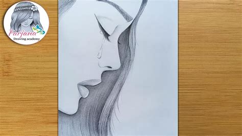 How To Draw A Sad Girl Step By Step Pencil Sketch Tutorial Art