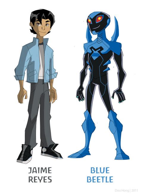 Blue Beetle Animated With Jaime Reyes By Dou Hong On Deviantart
