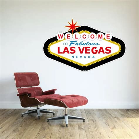 Welcome To Las Vegas Wall Decal Sign Vinyl Decor Art Mural Sticker £12