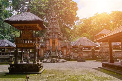 Pura Dalem Agung Sacred Temple In Ubud Bali Island Stock Image Image Of Asia Guardian 113573789