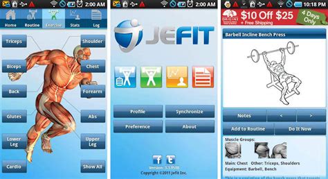 Tracking workout training routines using jefit gym log is easy. Best Android apps for strength training and weight lifting ...