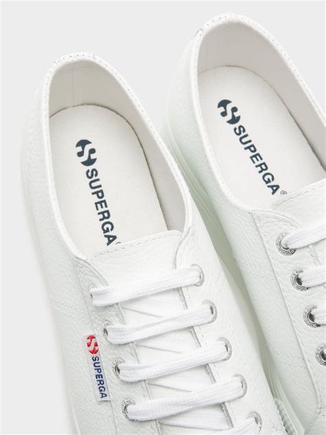 Womens 2790 Fglw Platform Sneakers In White Leather Glue Store