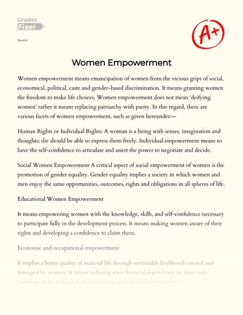 Empowering Women In India Challenges And Progress Essay Example