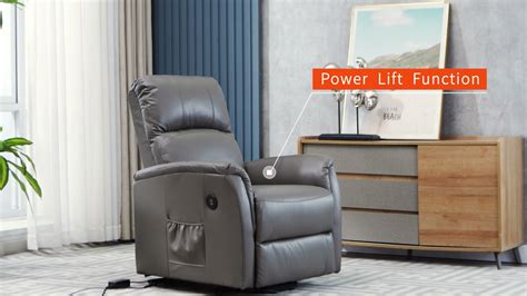Lifesmart Luxury Power Lift Chair Recliner With Massage And Heat