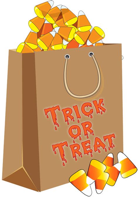 Trick Or Treating Halloween Candy Corn Clip Art Cliparts Candy Treat Png Download 640 909