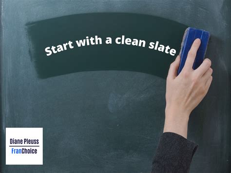 Start With A Clean Slate
