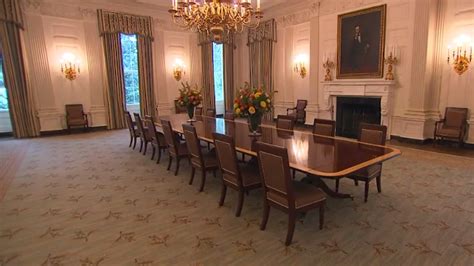 White House Unveils Redecorated State Dining Room