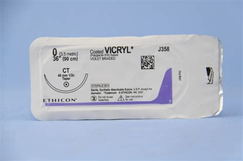 Ethicon Suture J358h 0 Vicryl Violet 36 Ct Taper Esutures