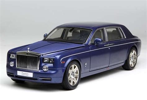 118 Kyosho Rolls Royce Phantom Ewb Blue Diecast Car Model