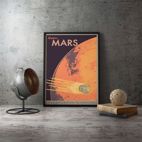 Mars Poster - Mars - Space Poster - Mars Print - Planet Poster - Space Travel Poster - Poster 