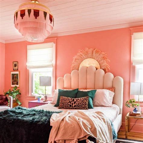 Dishy Coral Sw 6598 Red Paint Color Sherwin Williams Coral Bedroom