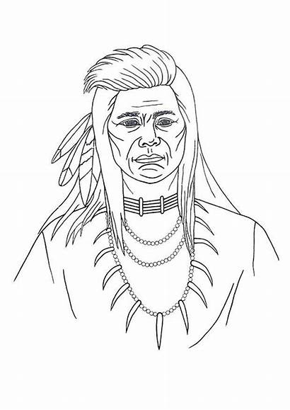 Native Coloring Pages American Printable