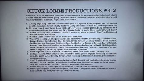 Chuck Lorre Productions 412the Tamnenbaum Companywarner Bros
