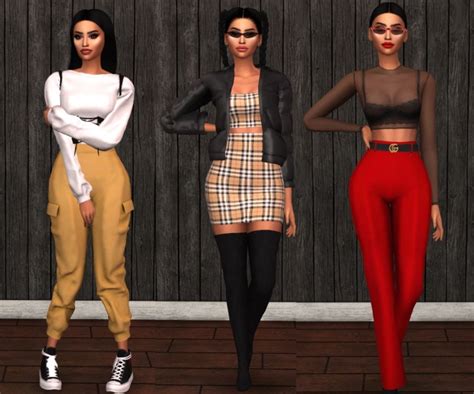 Cas Sims 4 Baddie Outfits Youtube