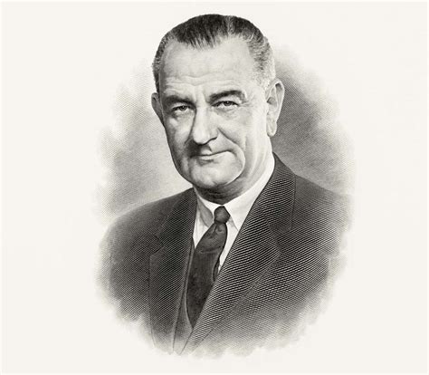 He took over the presidency upon john f. Lyndon B. Johnson Engraved Presidential Portrait - Large ...