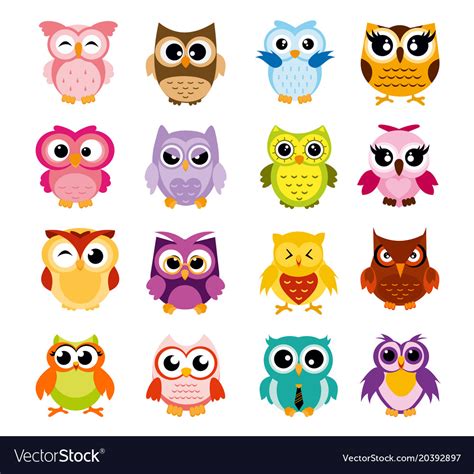 Owl Clipart Vector Clip Cartoon Character Glasses Funny