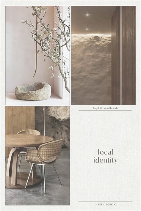 Biophilic Moodboards Building Local Identity In Interiors · Anooi