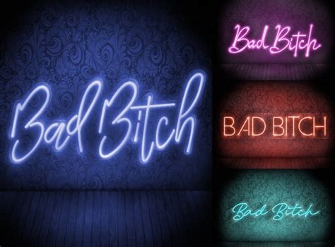 Bad Bitch Neon Signbad Bitch Neon Lightbad Bitch Led Neon Etsy
