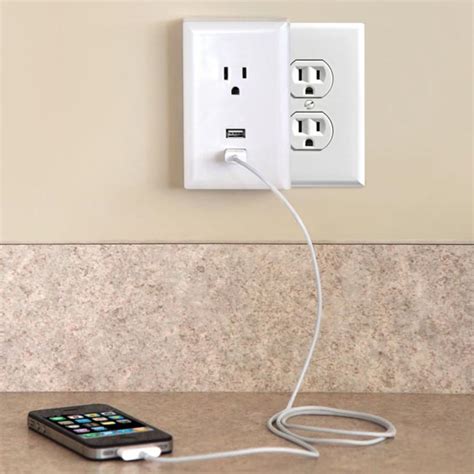 The Plug-in USB Wall Outlet | Gadgetsin
