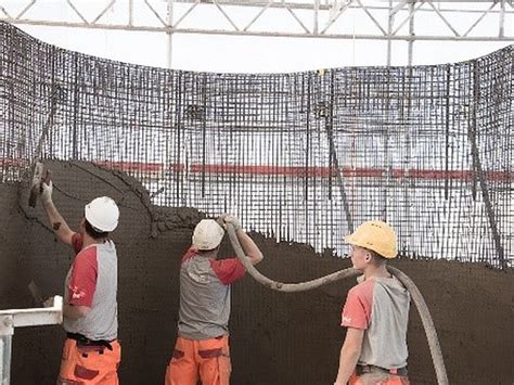 Building Curved Concrete Walls Without Formwork Concrete E Learning
