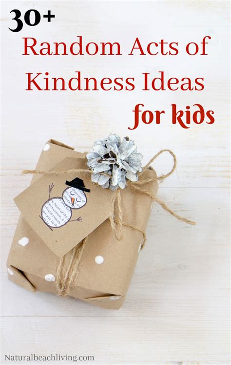 30 Random Acts Of Kindness For Kids Natural Beach Living