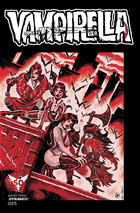 Vampirella 25 Bonus Tmnt Homage Haeser Cover Fresh Comics