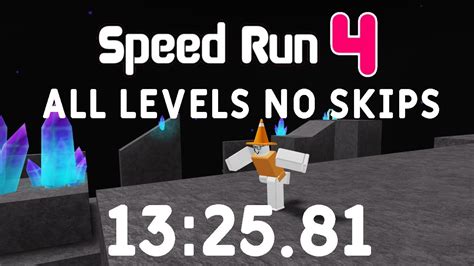 Roblox Speed Run 4 All Levels No Skips In 132581 Youtube