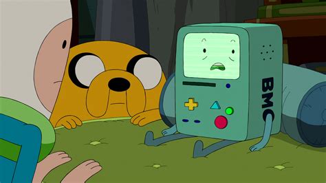 Image S5e28 Bmo Lying To Finn And Jakepng Adventure Time Wiki