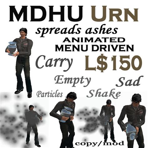 Second Life Marketplace Mdhu Urn Box Animated