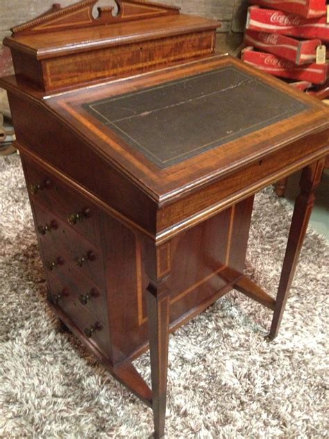 English Davenport Desk Ca 1880s All Original In Mahogany With