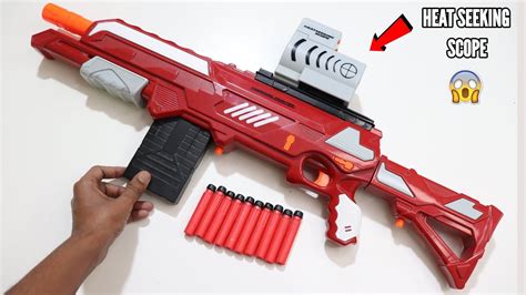 Thermal Hunter Blaster Toy Gun With Heat Seeking Scope Unboxing