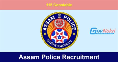 Assam Police Hiring Notification For Post Of Constable