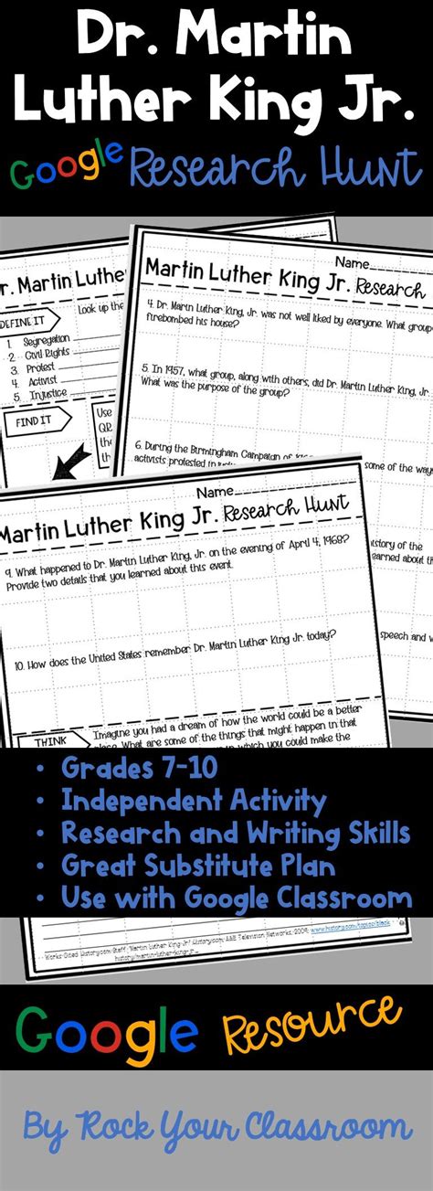 He was the youngest person to win the nobel peace prize. Dr. Martin Luther King Jr. Research Hunt - Google Edition ...