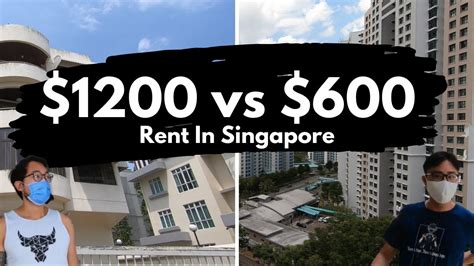 What 600 Rent And 1200 Rent Gets You In Singapore Youtube