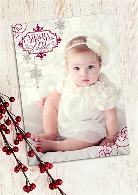 We really appreciate you being part of our christmas family! Merry Christmas Little Angel Photo Christmas Card by ...