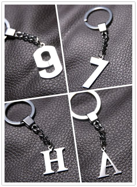 Buy Numbers Keychains Letters Key Rings Creative