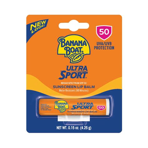 Banana Boat Ultra Sport Sunscreen Lip Balm Spf 50 015 Oz Walmart