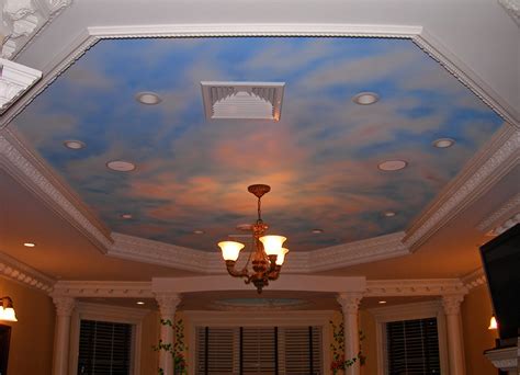 Do you know where has top quality ceiling murals wallpaper sky at lowest prices and best services? Blue Sky Ceiling Mural - Ocean State Art