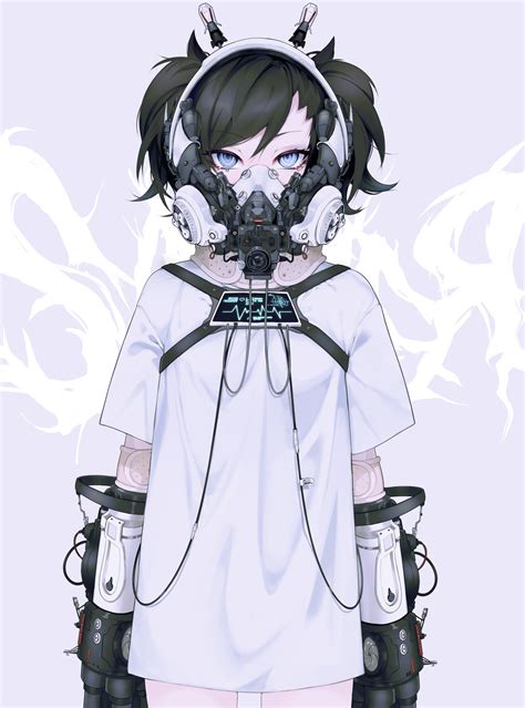 Cyberpunk Anime Girl Drawing