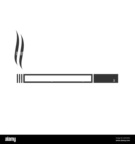 Burning Cigarette Icon Vector Illustration Stock Vector Image And Art